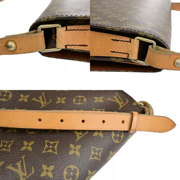LOUIS VUITTON Cartouchiere GM Shoulder Bag Monogram Leather Brown France M51252 - Picture 4 of 16